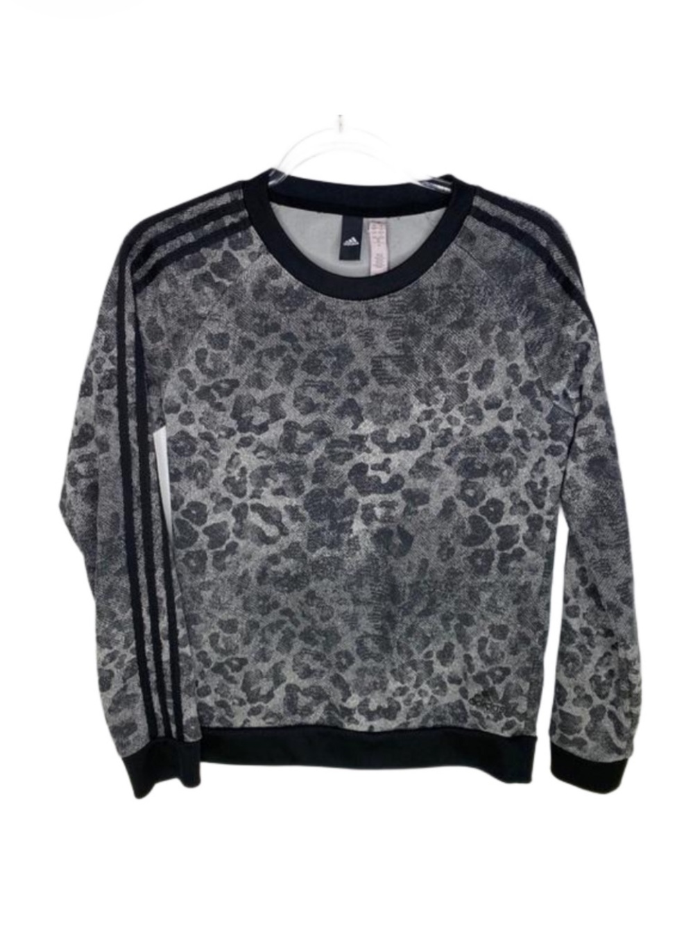 ADIDAS Essentials Grey Leopard Sweatshirt S